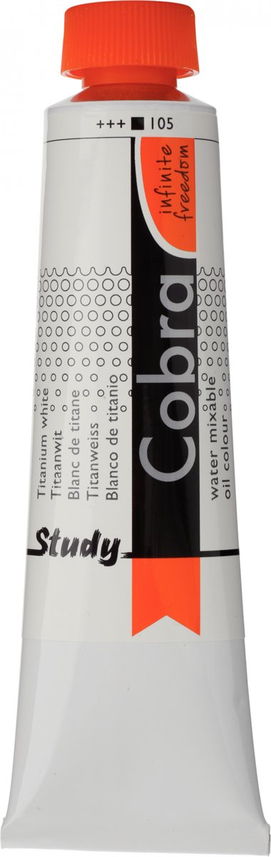 Cobra Study Olieverf 40ml | Titanium White (105)